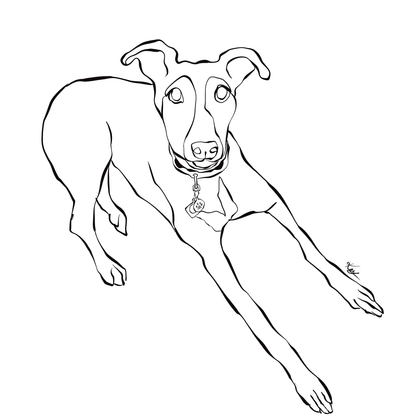 Your Pet as Line Art