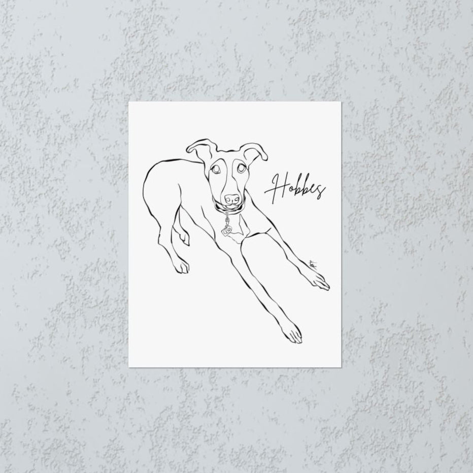 Custom Line Art Poster