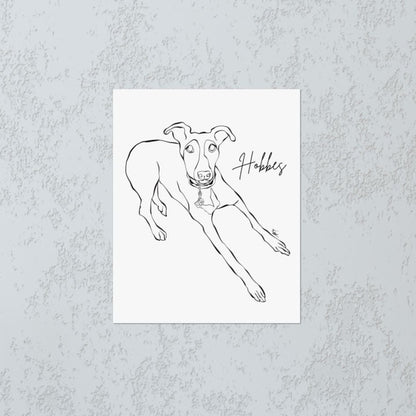 Custom Line Art Poster