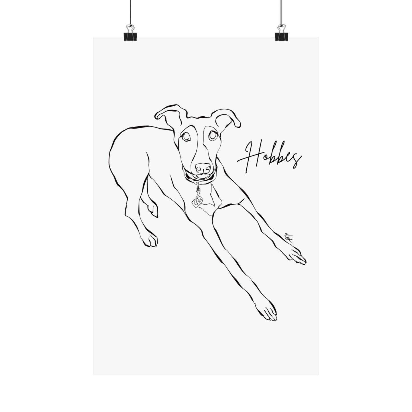 Custom Line Art Poster